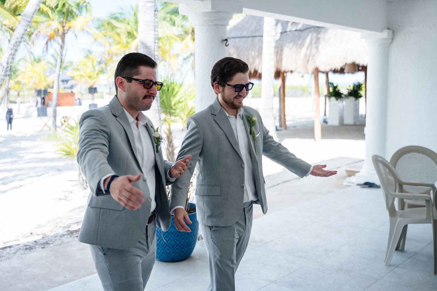 Primer encuentro de los novios