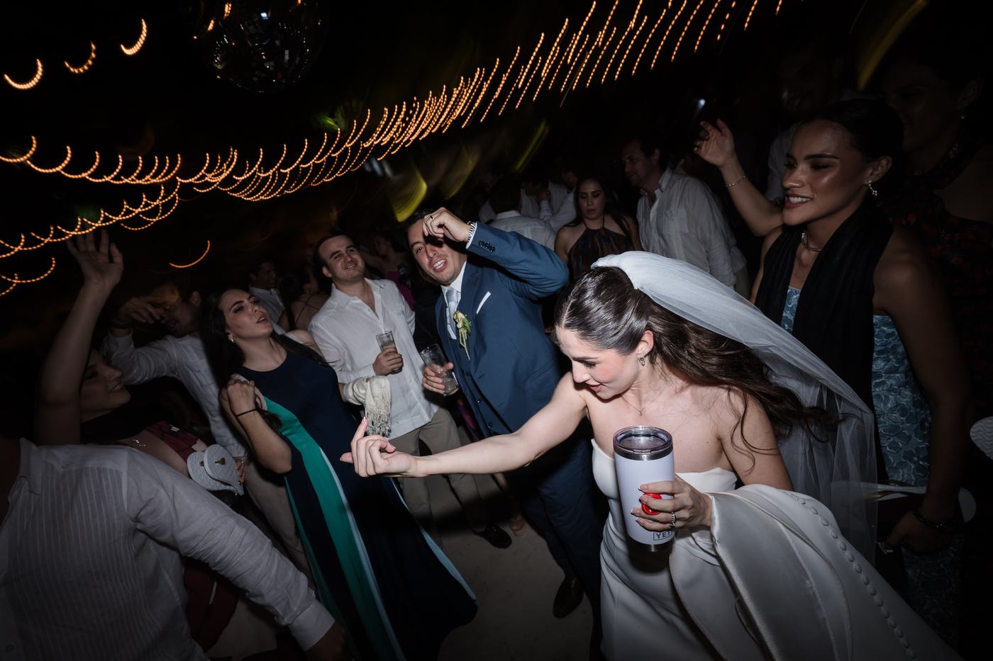 Fiesta en la pista